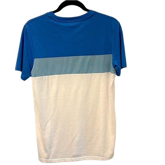 Men’s Free Planet blue and white striped short sleeve T-Shirt Size Small… - Picture 3 of 10